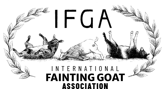 Logo of the International Fainting Goat Association.